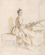 Portrait of a Lady at a Drawing Table