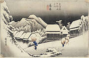 Evening Snow at Kanbara