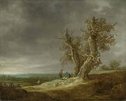 Landscape with Two Oaks