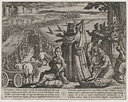 Plate 8: Women and Children Obvserve Civilis Battling the Romans, from The War of the Romans Against the Batavians (Romanorvm et Batavorvm societas)