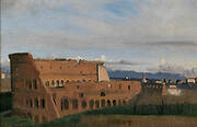 View through One of the Arches in the Second Story of the Colosseum in Rome