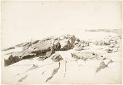 Indian Rock with Two Fishermen, Narragansett Bay, Rhode Island