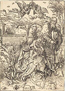 The Holy Family with the Three Hares