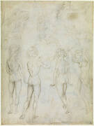 Four Studies of a Female Nude, an Annunciation and Two Studies of a Woman Swimming