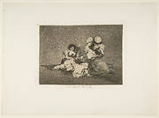 Plate 4 from 'The Disasters of War' (Los Desastres de la Guerra): 'The women give courage. (Las mugeres dan valor'.)