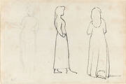 Three Sketches of a Standing Woman