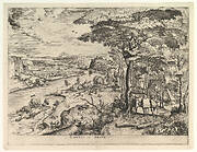 Euntes in Emaus (Landscape with Pilgrims at Emmaus) from the series The Large Landscapes