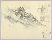 Antelao, From Cortina, with Studies of Flowers