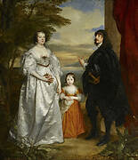 James Stanley, Lord Strange, Later Seventh Earl of Derby, with His Wife, Charlotte, and Their Daughter