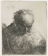 Old Man with a Flowing Beard, the Left Shoulder Unshaded