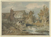 Watermill near a Flowing Brook