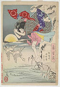 Moon of pure snow at Asano river: Chikako, the filial daughter, from the series One Hundred Aspects of the Moon