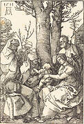 The Holy Family with Joachim and Anne under a Tree