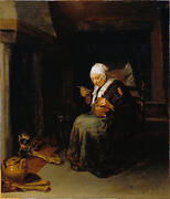 Old Woman Eating