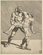 Wrestlers, from Wrestlers, plate 3