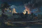 Windsor Castle from Datchet Lane on a rejoicing night, 1768