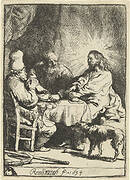 Christ at Emmaus: the Smaller Plate