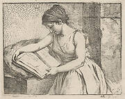 Young woman reading