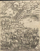 The Siege of La Rochelle [plate 11 of 16; set comprises 1952.8.97-112]