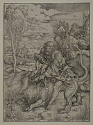 Samson Fighting with a Lion