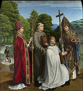 Canon Bernardijn Salviati and Three Saints