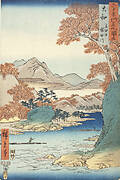 Yamato Province: Tatsuta Mountain and Tatsuta River