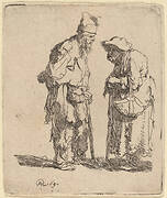 Beggar Man and Beggar Woman Conversing