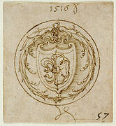 Design for an Ornament or Signet Ring with the Arms of Lazarus Spengler