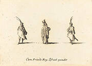 Lady in Long Cloak, and Two Gentlemen