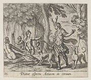 Plate 25: Acteon Changed into a Stag (Dianae aspectu Actaeon in ceruum), from Ovid's 'Metamorphoses'