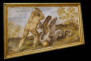 Hercules steels the apples from the Hesperides