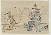 Scene from the kabuki play, Nikki Danjo