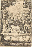 Frontispiece for the Sacred Cosmologia  (Title with Astrologers)