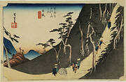 Sayo no nakayama Pass, Nissaka, from the series the Fifty-three Stations of the Tokaido (Hoeido edition)