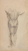 Study of a Back of a Female Nude, Standing