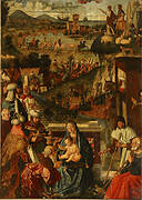 "Adoration of the Magi". St. Felicita and St. Flavia's Chapel altarpiece