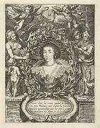 Portret van Henrietta Maria van Bourbon, koningin van Engeland