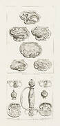 Differents Desseins de Tabatières, deuxième planche [Different Designs for Snuff Boxes, second plate], pl. 50 in Oeuvre de Juste-Aurèle Meissonnier