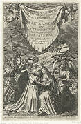 Allegorische titelprent met Maria de' Medici en Isabella Clara Eugenia, 1631