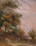 Landscape with Trees and a Figure