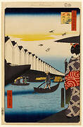 Yoroi Ferry, Koami-cho (Yoroi no Watashi Koami-cho), No. 46 from One Hundred Famous Views of Edo