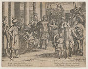 Plate 2: Alexander Cutting the Gordian Knot, from The Deeds of Alexander the Great