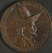 Bronze medal to commemorate the East Roman Emperor