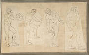 Four Studies of Nude Men