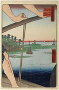 Haneda Ferry and Benten Shrine (Haneda no Watashi Benten), No. 72 from One Hundred Famous Views of Edo