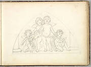 Four Musical Putti  (in Sketch Book With Drawings on Twenty-six Leaves)