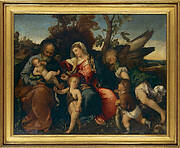 The Holy Family with Sain John, Tobias and the Archangel Raphael