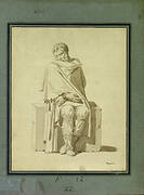 Gallic prisoner sitting hands tied