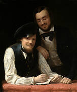 Self-portrait of the artist with his brother