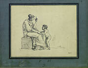 Seated woman and child